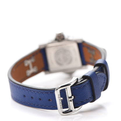 Hermes Stainless Steel Courchevel 23mm Medor Quartz Watch Bleu France 3 of 5