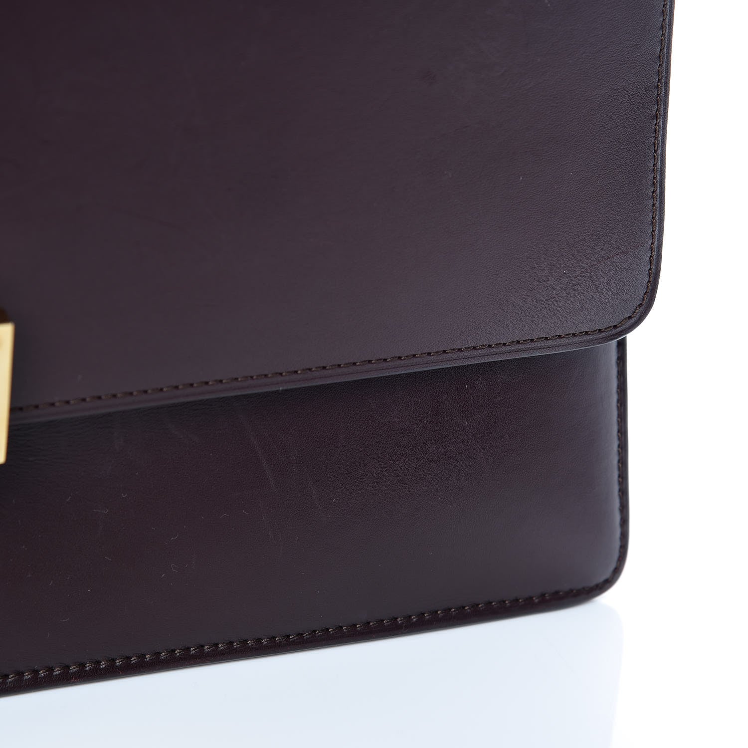 Celine Smooth Calfskin Large Case Chain Flap Burgundy 13 of 13