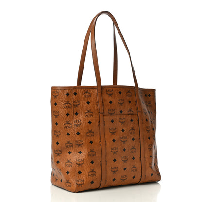 MCM Visetos Toni Shopper Tote Cognac 3 of 22