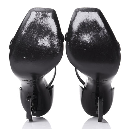 Saint Laurent Patent Calfskin Opyum 110 Sandals 36 Black 7 of 11