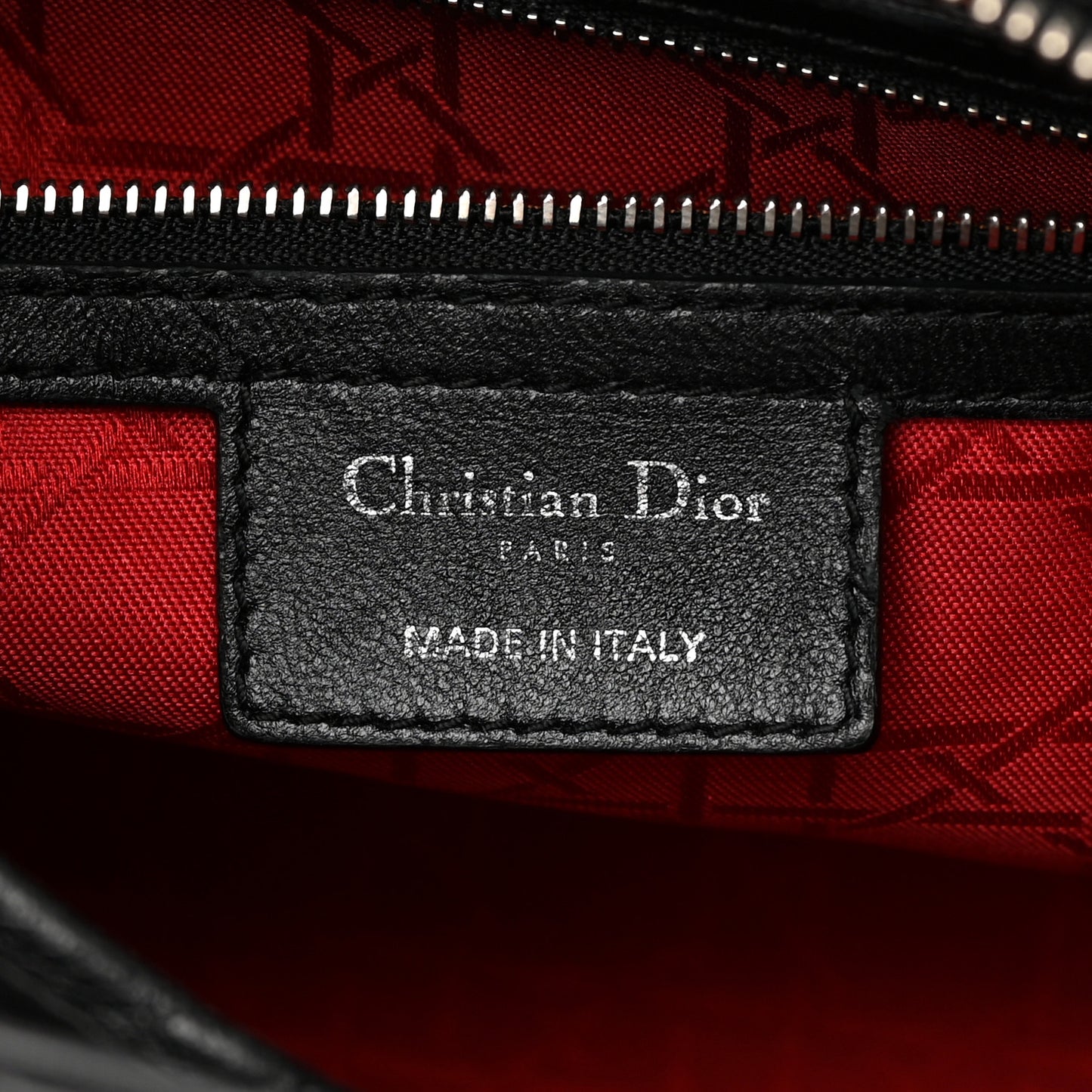 Lambskin Cannage Large Lady Dior Black