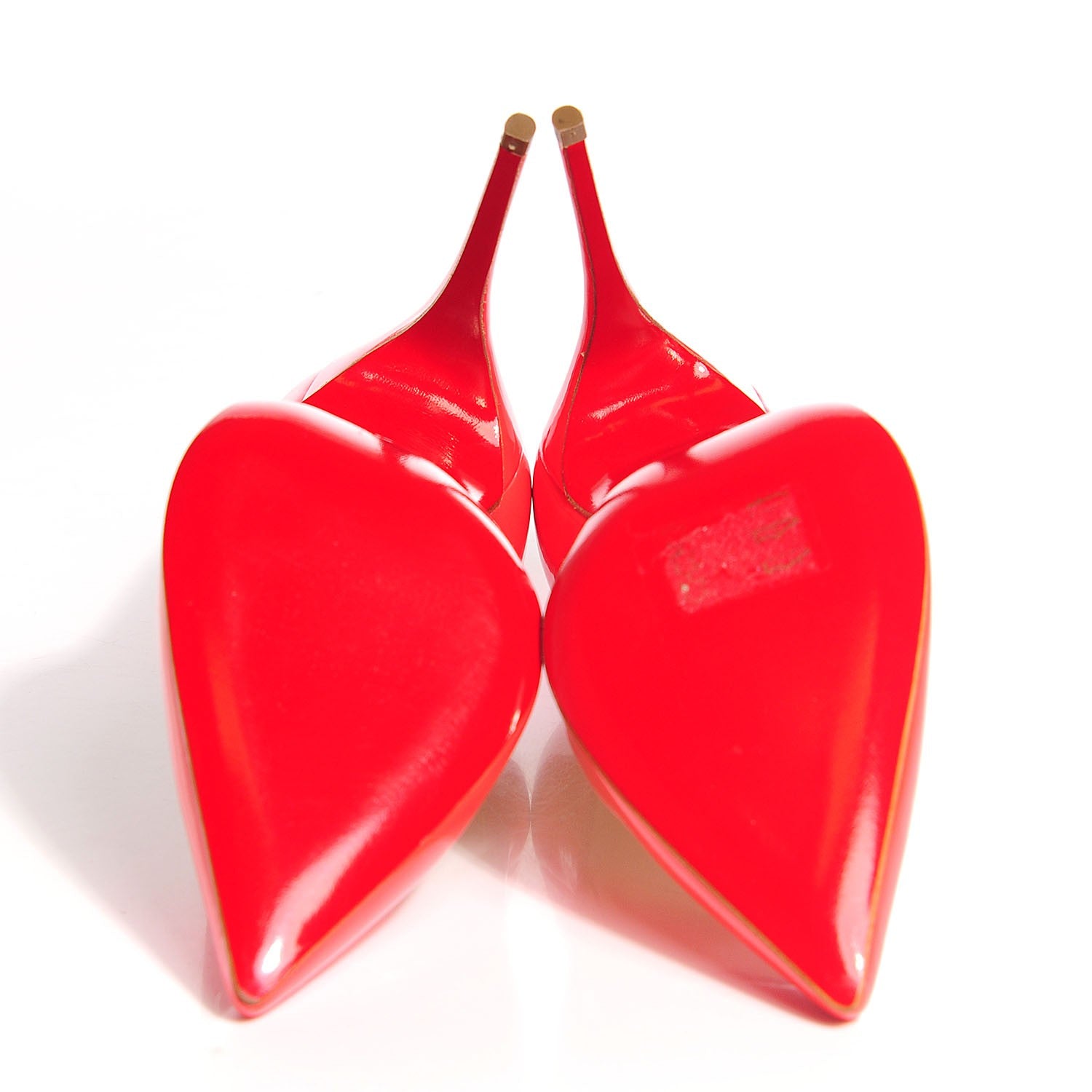 Christian Louboutin Patent Pigalle Follies 100 Pumps 37 Poppy 5 of 6