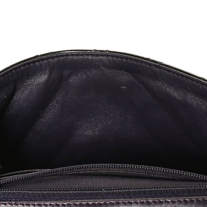 Chanel Patent Quilted Mini Square Flap Purple 9 of 9