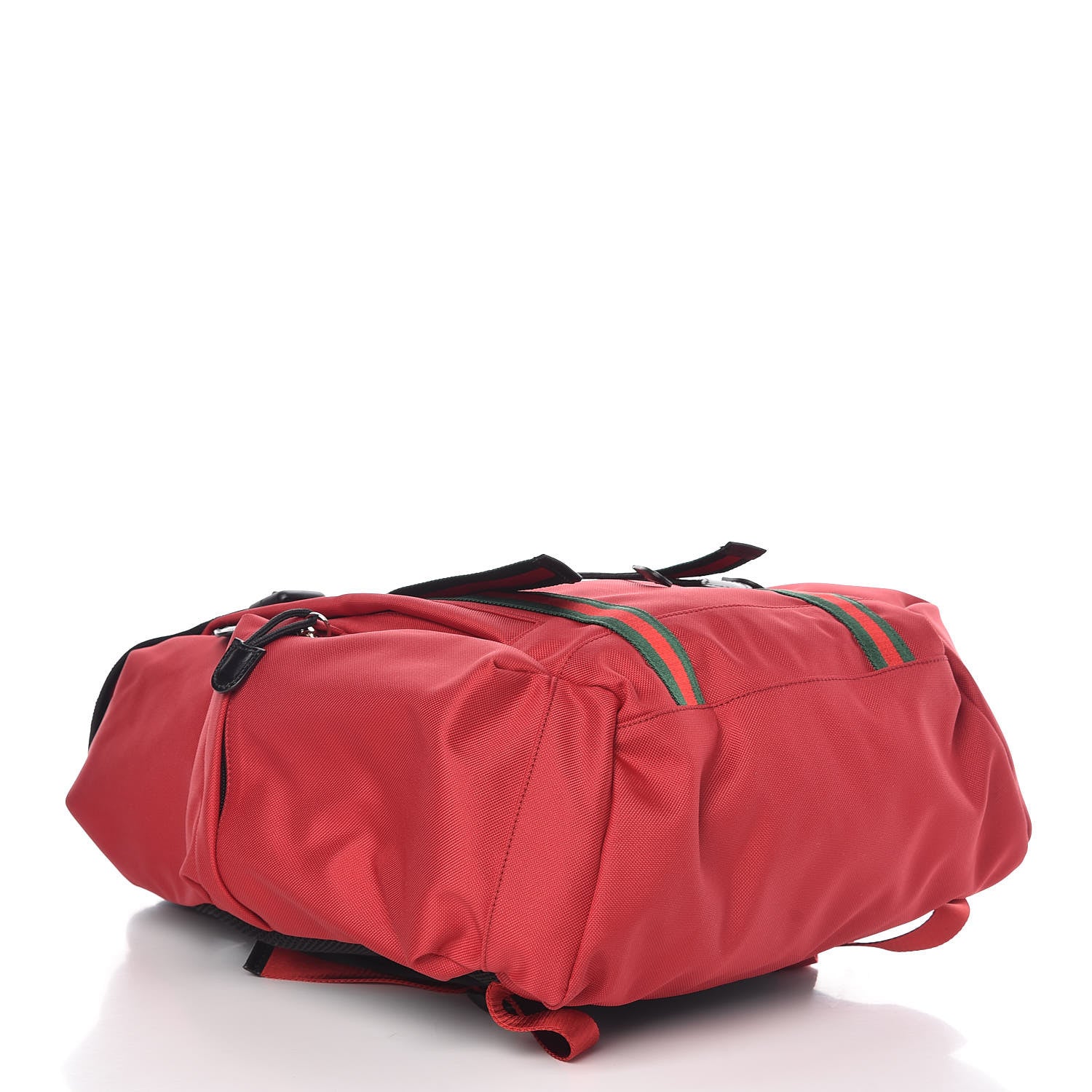 Gucci Techno Canvas Web Double Buckle Backpack Red 4 of 9