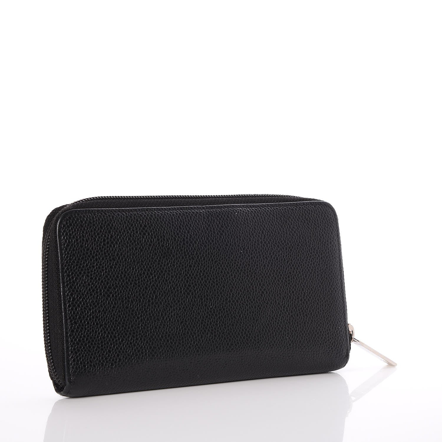 Chanel Caviar Large Timeless CC Zip Around Wallet Black 3 of 8