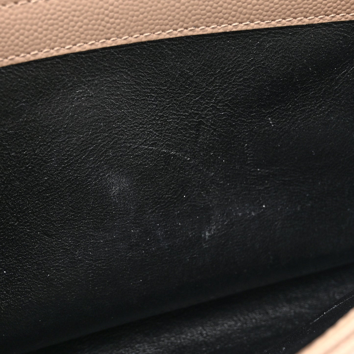 Grain De Poudre Mixed Matelasse Triquilt Monogram Chain Wallet Dark Beige