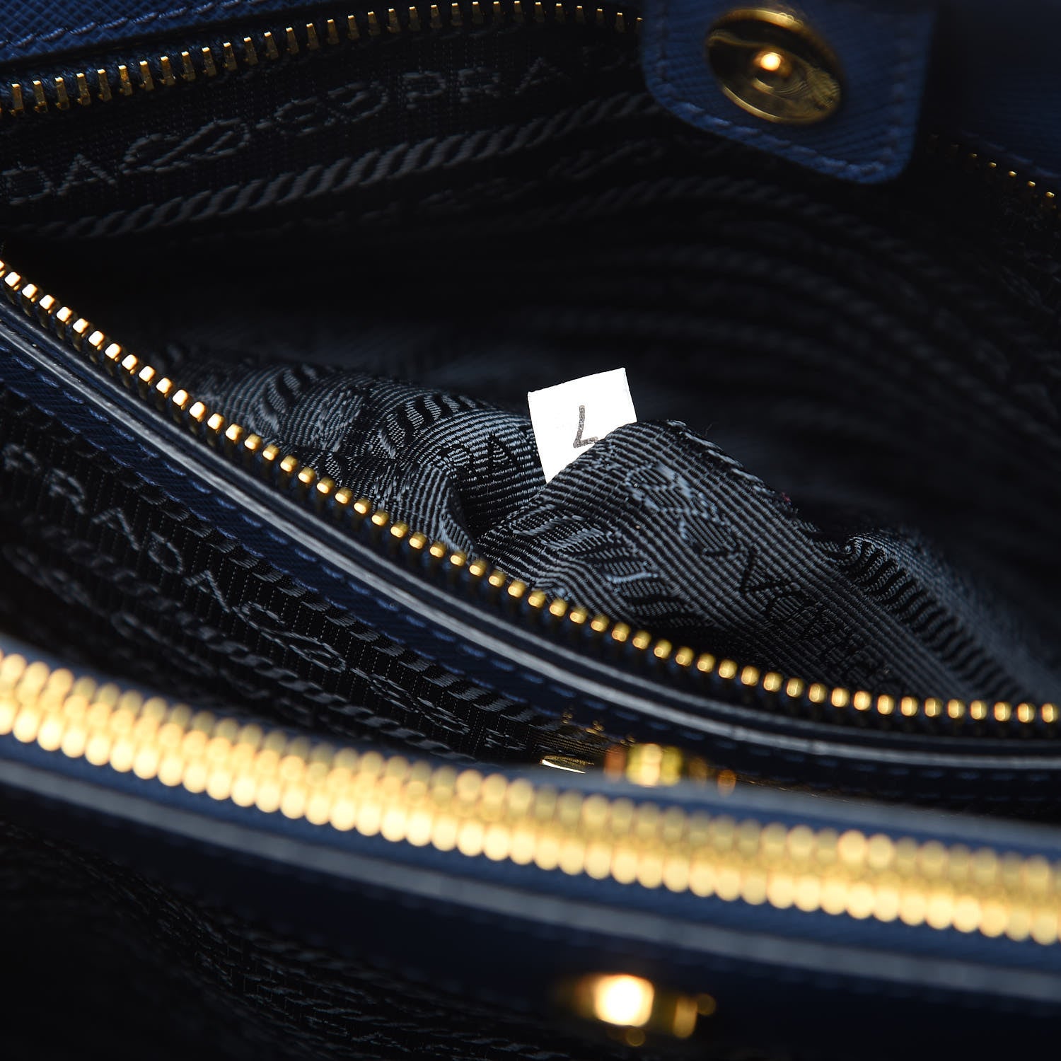 Prada Saffiano Lux Medium Tote Bluette 7 of 10