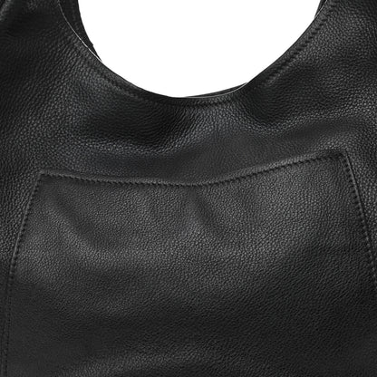 Prada Vitello Daino Medium Pocket Hobo Bag Black 7 of 11