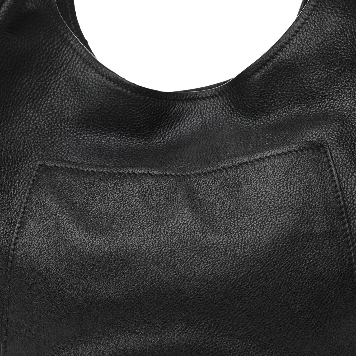 Prada Vitello Daino Medium Pocket Hobo Bag Black 12 of 21
