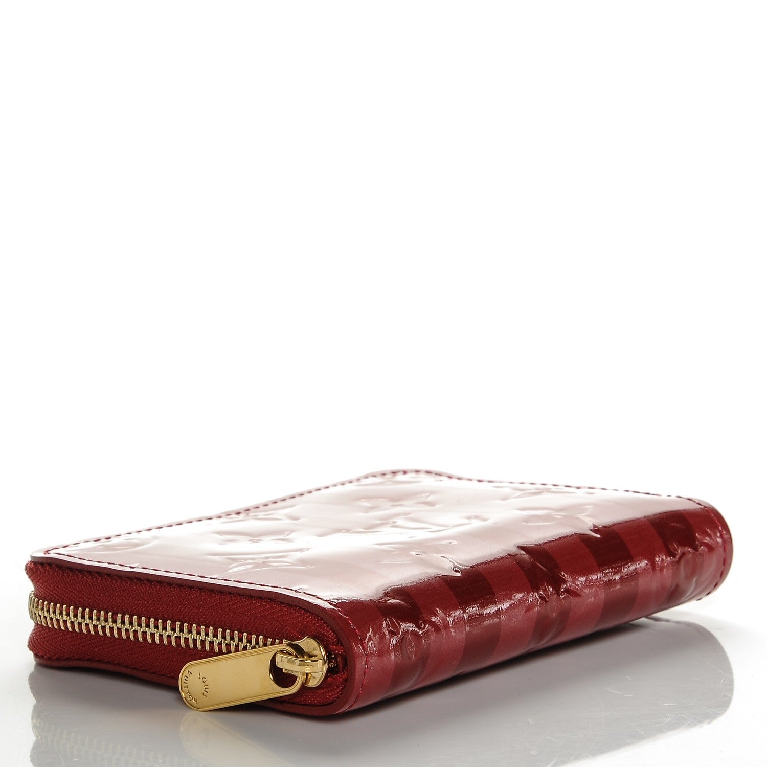 Louis Vuitton Vernis Rayures Zippy Coin Purse Pomme D'Amour 4 of 6