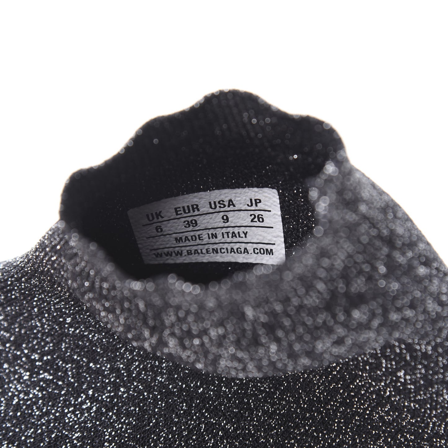 Knit Metal Womens Speed Sneakers 39 Black Gold