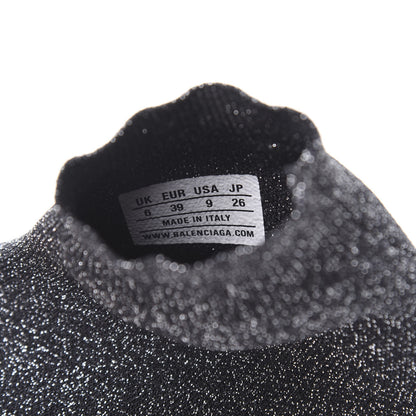 Balenciaga Knit Metal Womens Speed Sneakers 39 Black Gold 7 of 7