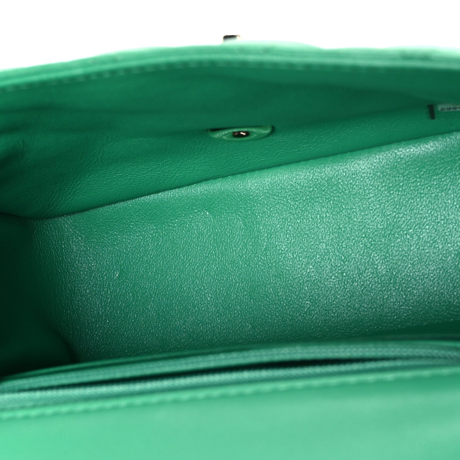 Chanel Lambskin Quilted Mini Square Flap Green 5 of 10