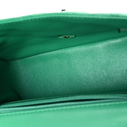 Chanel Lambskin Quilted Mini Square Flap Green 5 of 10