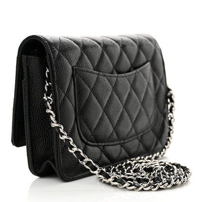 Chanel Caviar Quilted Wallet on Chain WOC Black 3 of 12