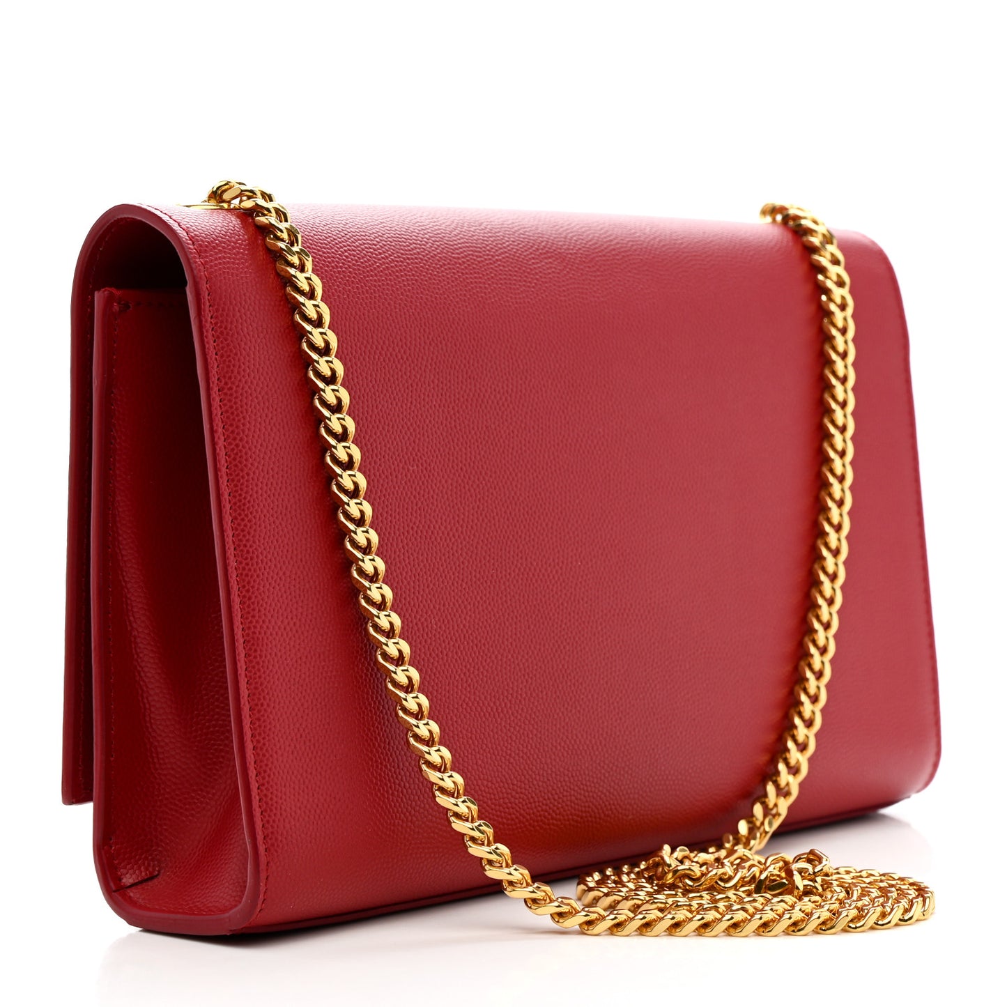 Grain De Poudre Medium Monogram Kate Satchel Red