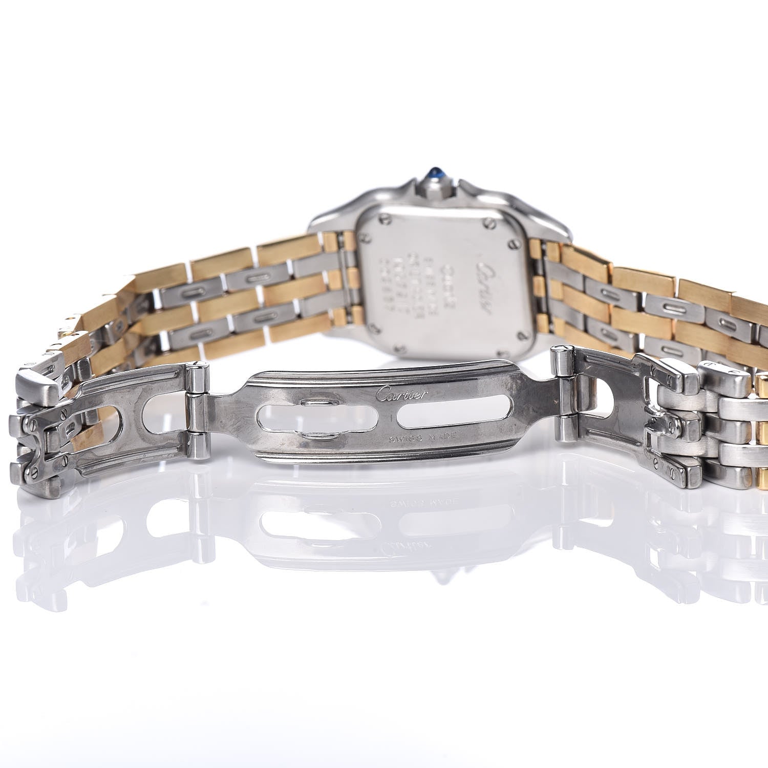 Cartier Stainless Steel 18K Yellow Gold 22mm Panthere Quartz Watch 6 of 8