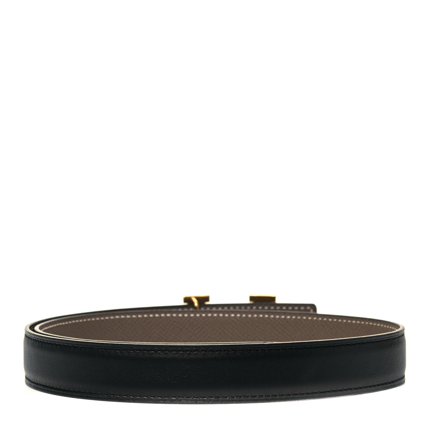 Swift Epsom 24mm H Belt 70 Black Etoupe