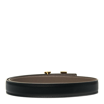 Hermes Swift Epsom 24mm H Belt 70 Black Etoupe 2 of 4