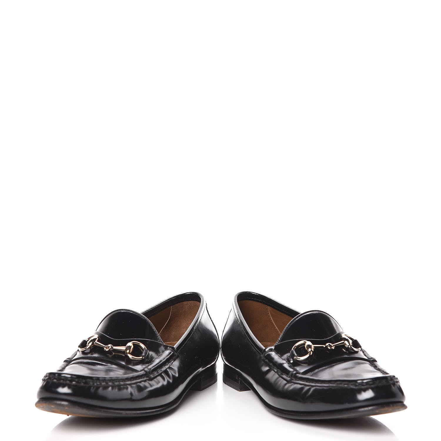Gucci Regent Calfskin Womens 1953 Horsebit Loafers 38.5 Black 6 of 13