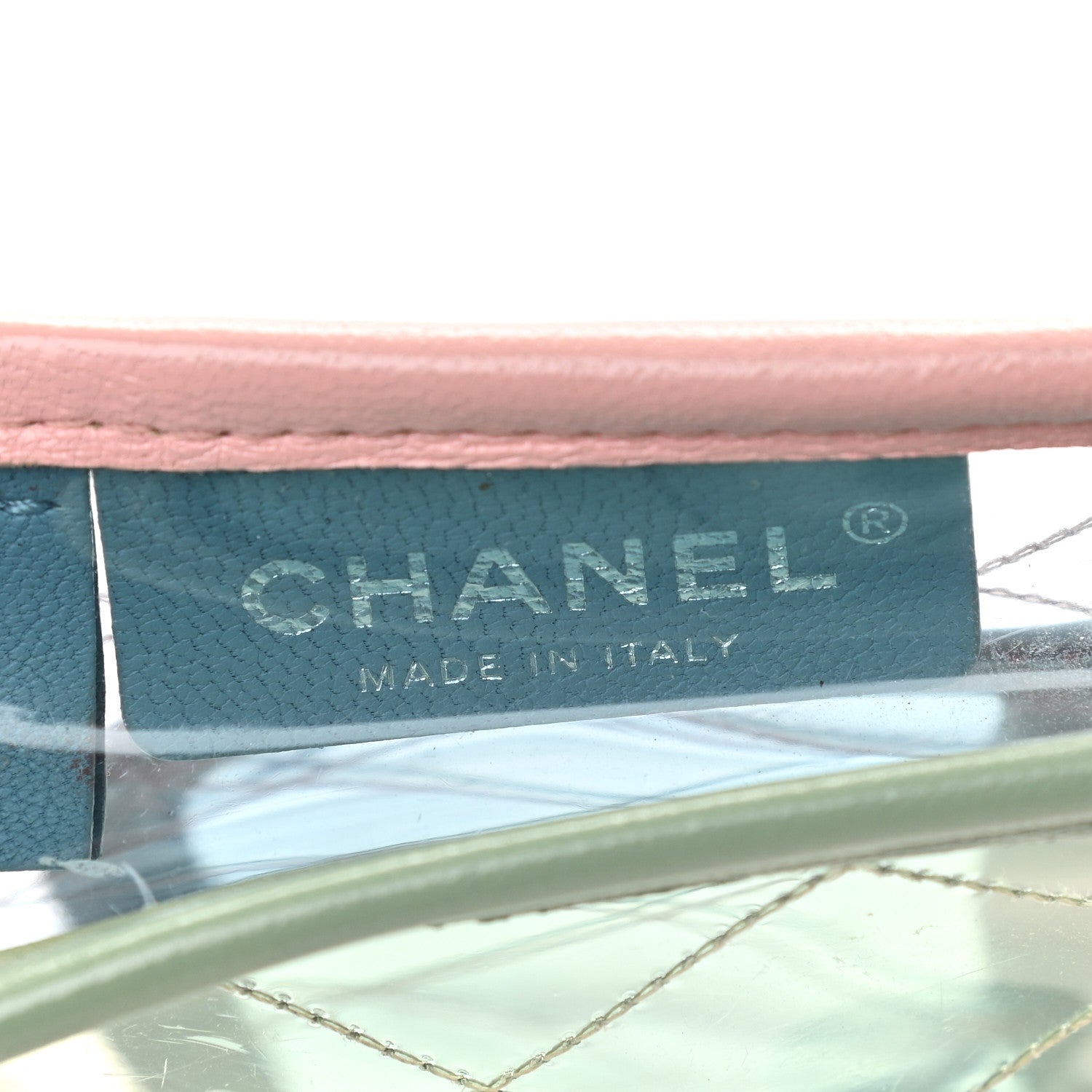 Chanel Lambskin PVC Quilted Mini Coco Splash Flap Blue Green 5 of 10