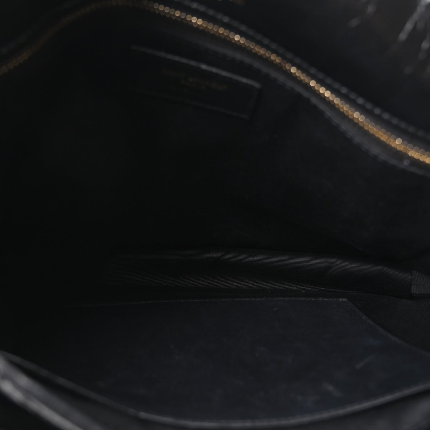 Crinkled Calfskin Matelasse Monogram Medium Niki Chain Satchel Black