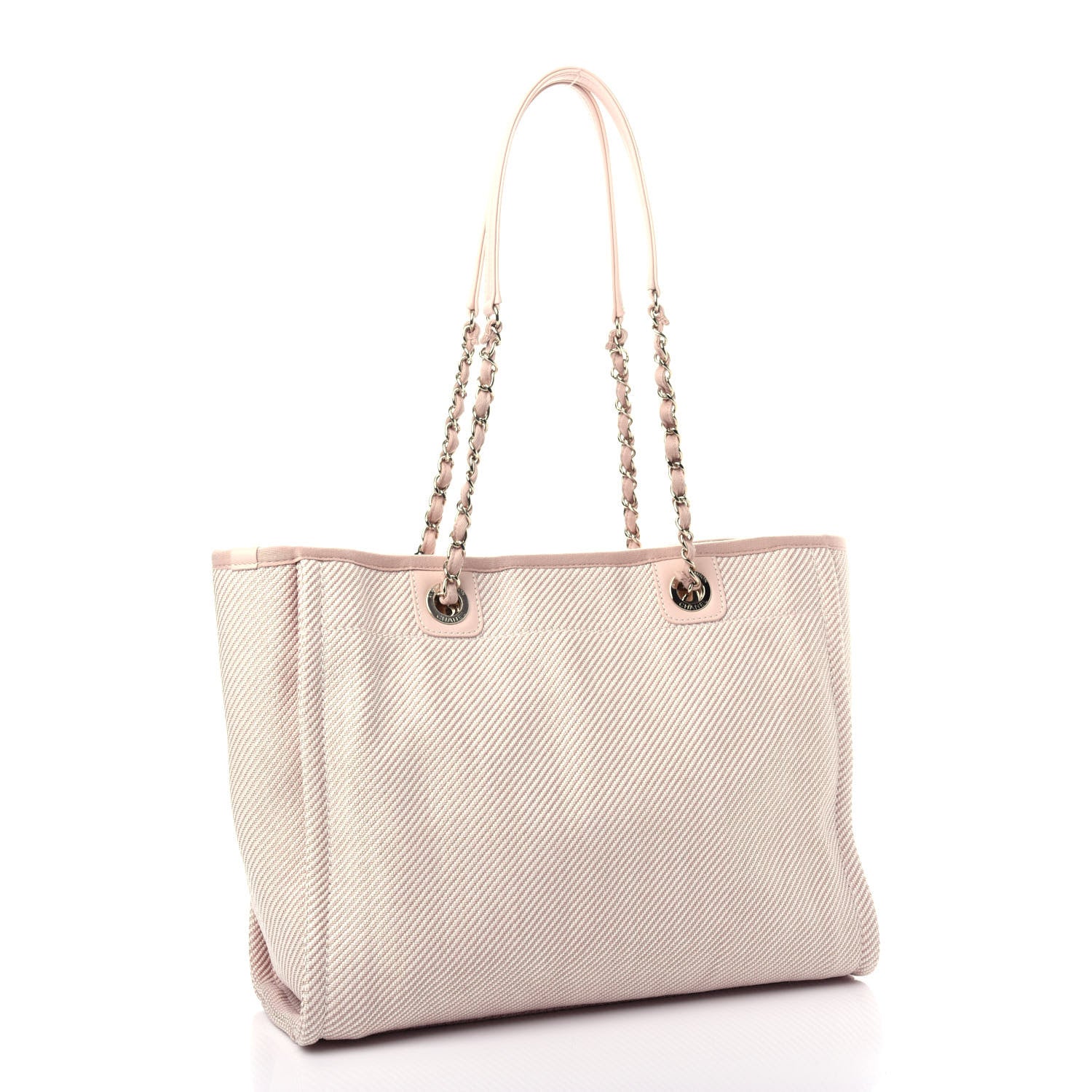 Chanel Mixed Fibers Small Deauville Tote Beige 3 of 10
