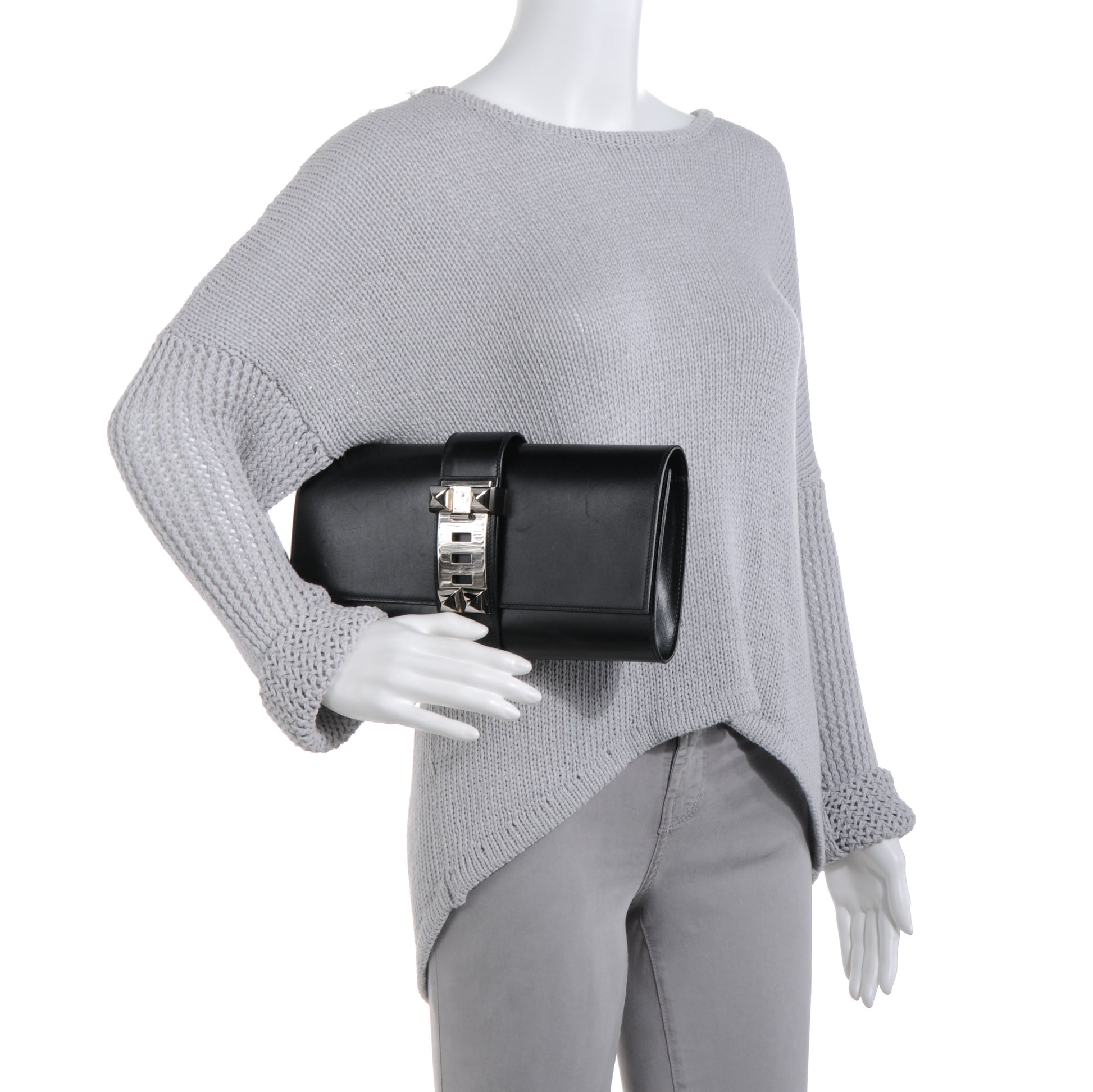 Hermes Box Medor 29 Clutch Black 2 of 7