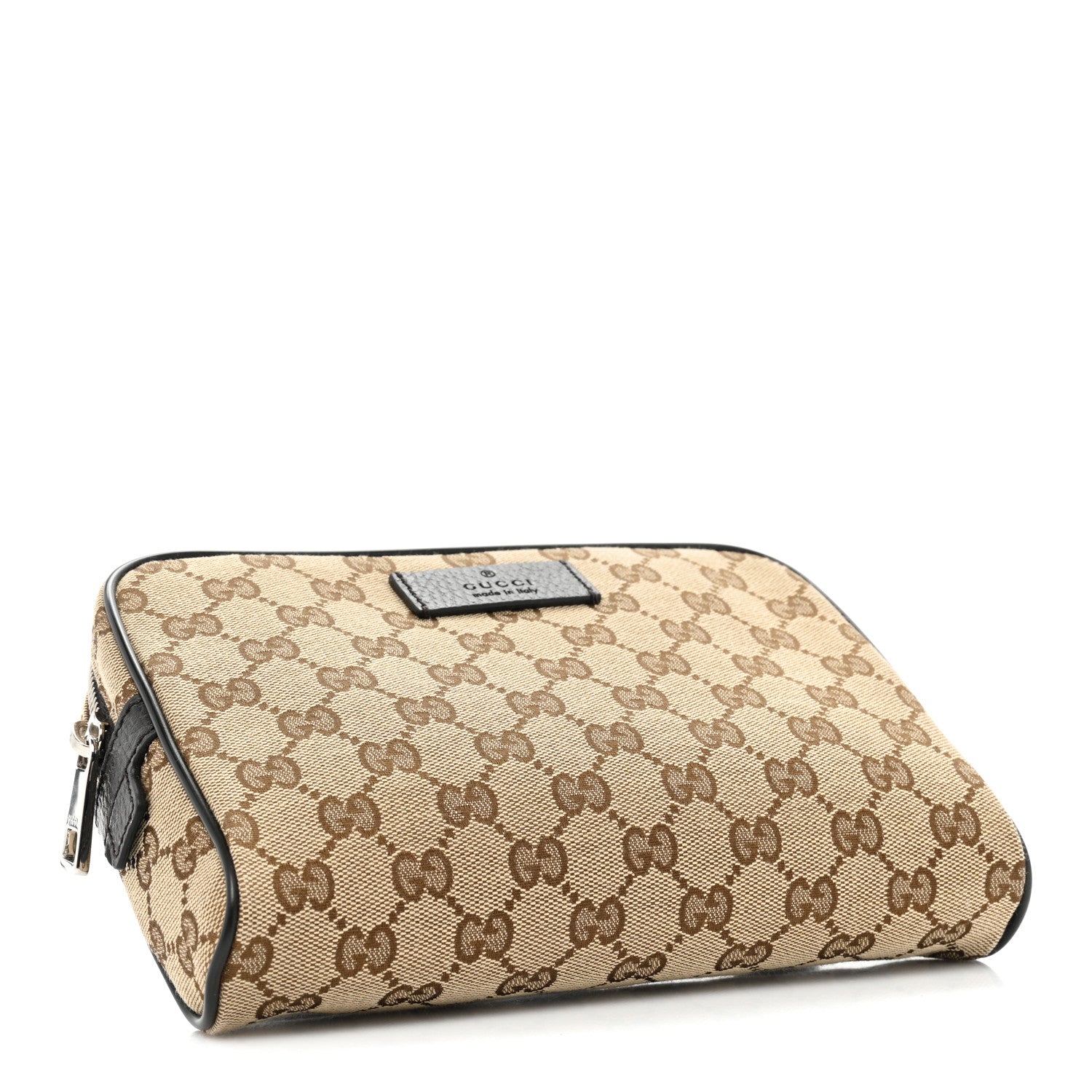 Gucci Monogram Dollar Calfskin Belt Bag Beige Ebony Testa di Moro Marrone Scuro 4 of 9
