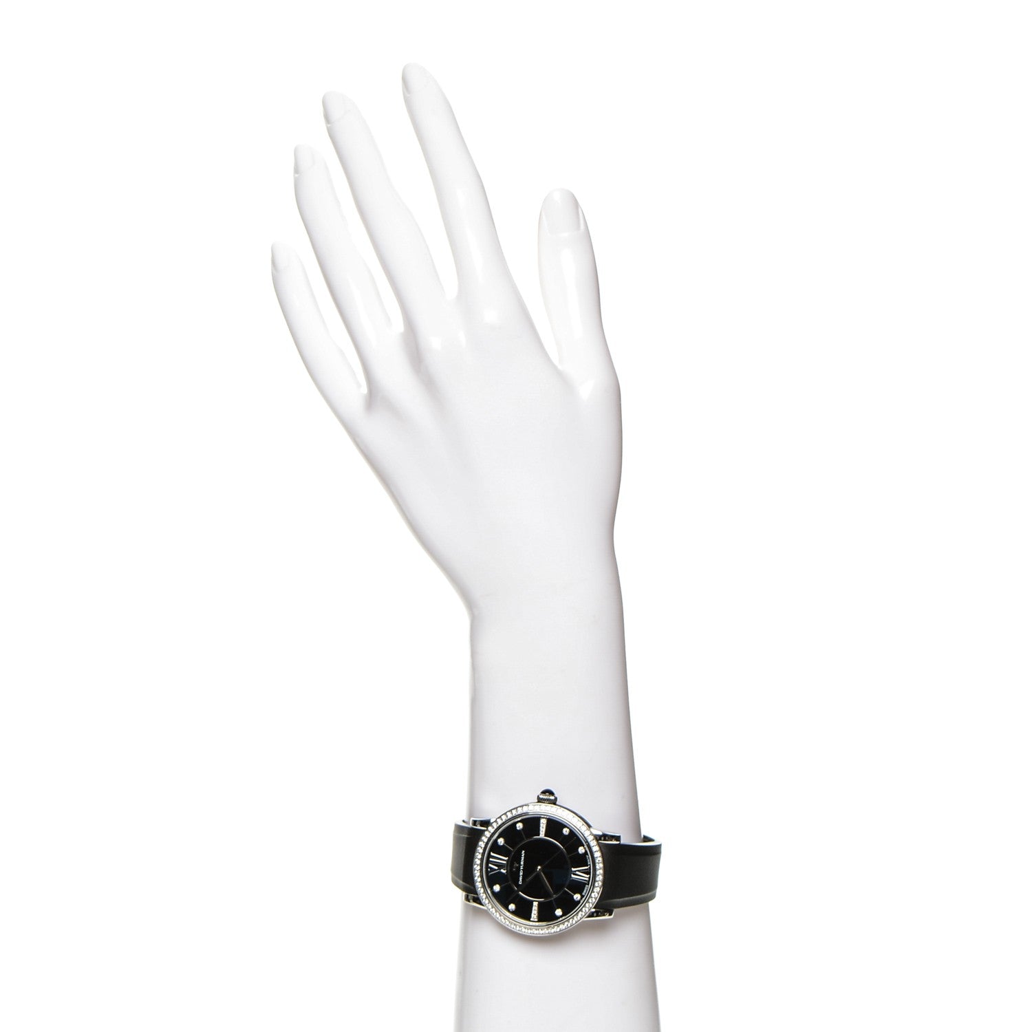 David Yurman Stainless Steel Rubber Diamond Bezel 38mm Classic Quartz Watch Blue 2 of 10