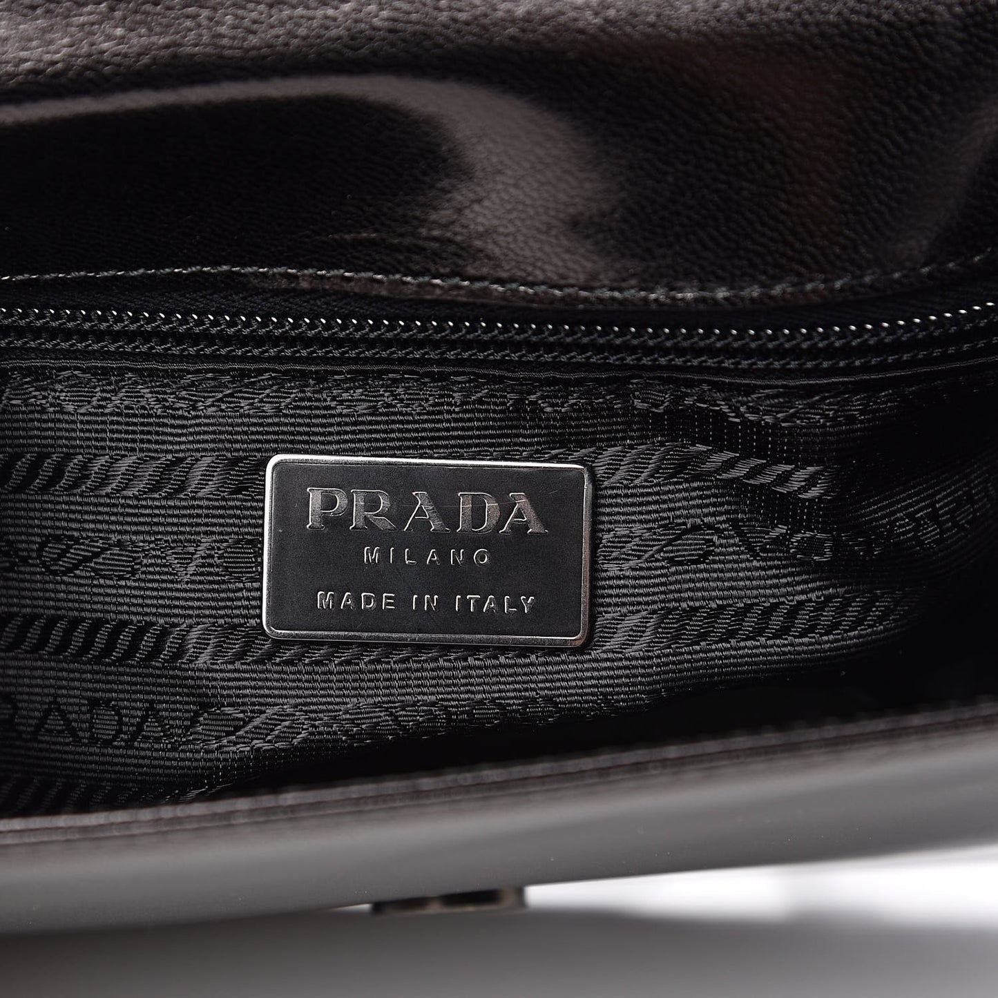 Goatskin Swing Chain Shoulder Bag Black