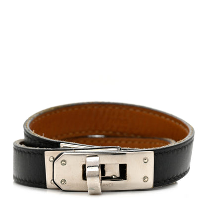 Hermes Swift Kelly Double Tour Bracelet S Black 1 of 5