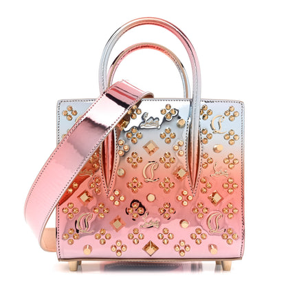 Christian Louboutin Mirror Degrade Spikes Loubinthesky Mini Paloma Leche Gold 1 of 12