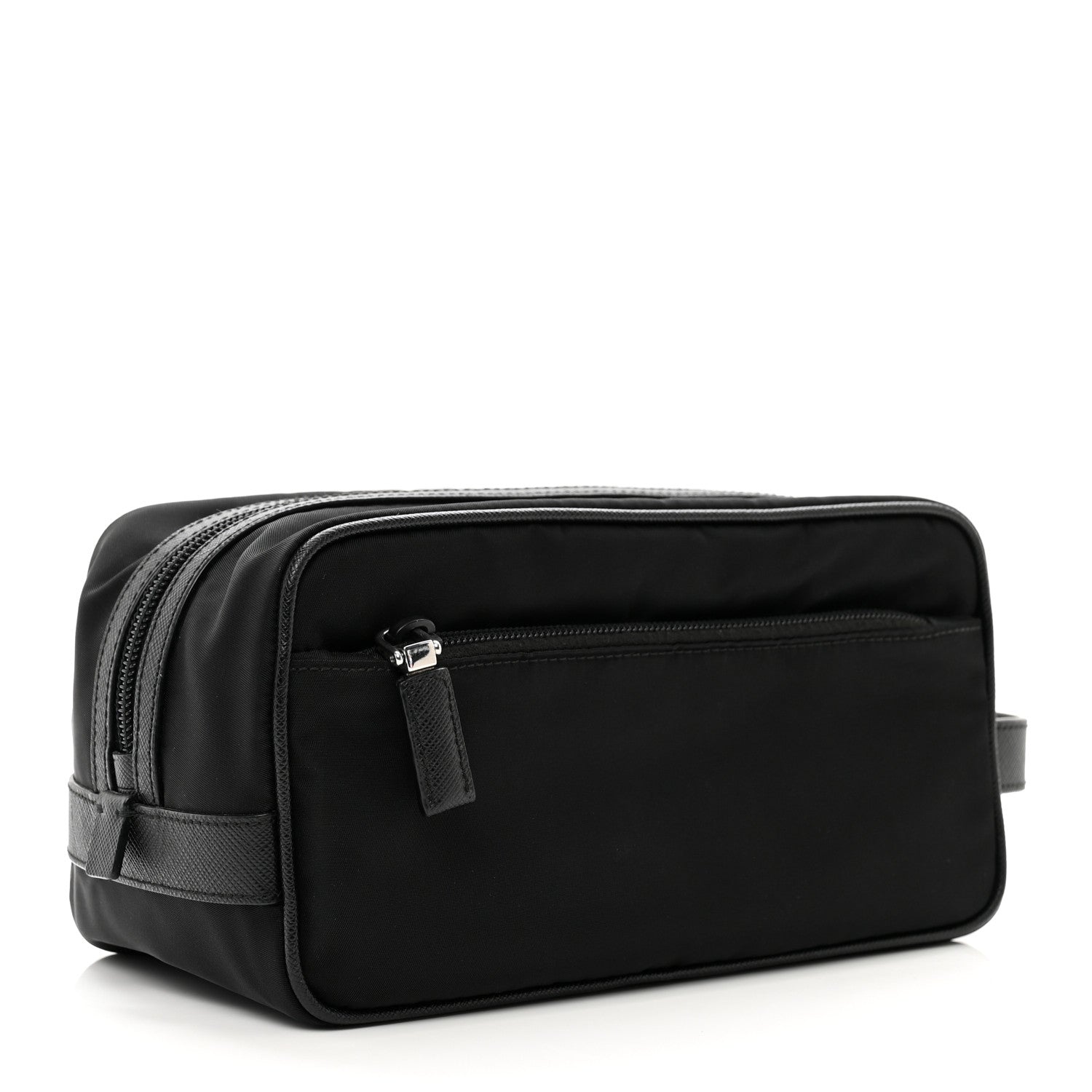 Prada Re-Nylon Saffiano Travel Pouch Black 3 of 6