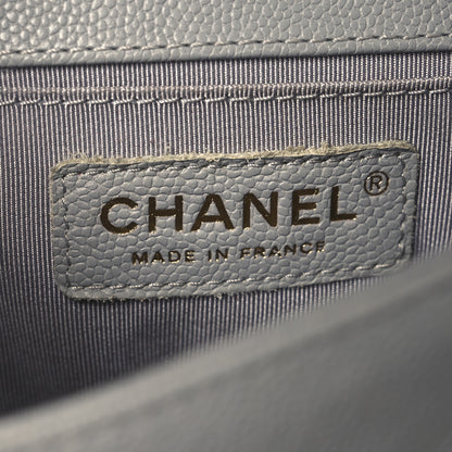 Chanel Caviar Quilted Small Boy Flap Light Grey 6 of 12