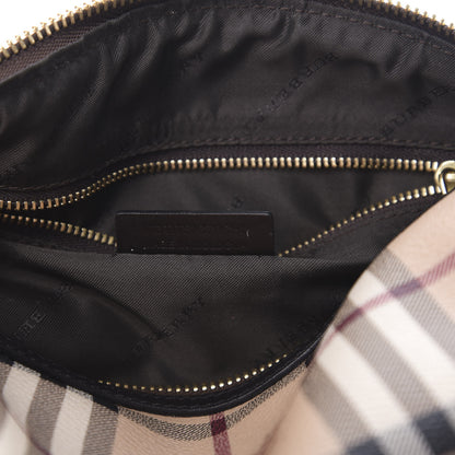 Burberry Haymarket Check Evelyn Cosmetic Bag Chocolate 7 of 7