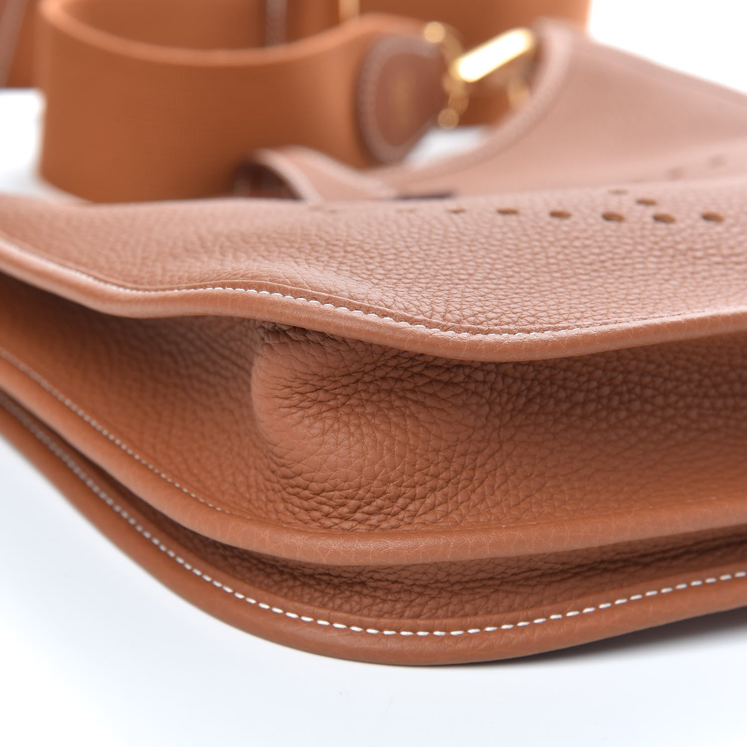 Hermes Taurillon Clemence Evelyne III PM Gold 8 of 10