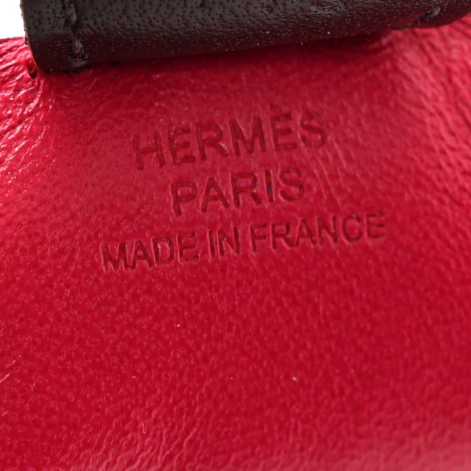 Hermes Milo Lambskin Grigri Rodeo Horse Bag Charm PM Rose Sakura Framboise Rouge Sellier 4 of 4