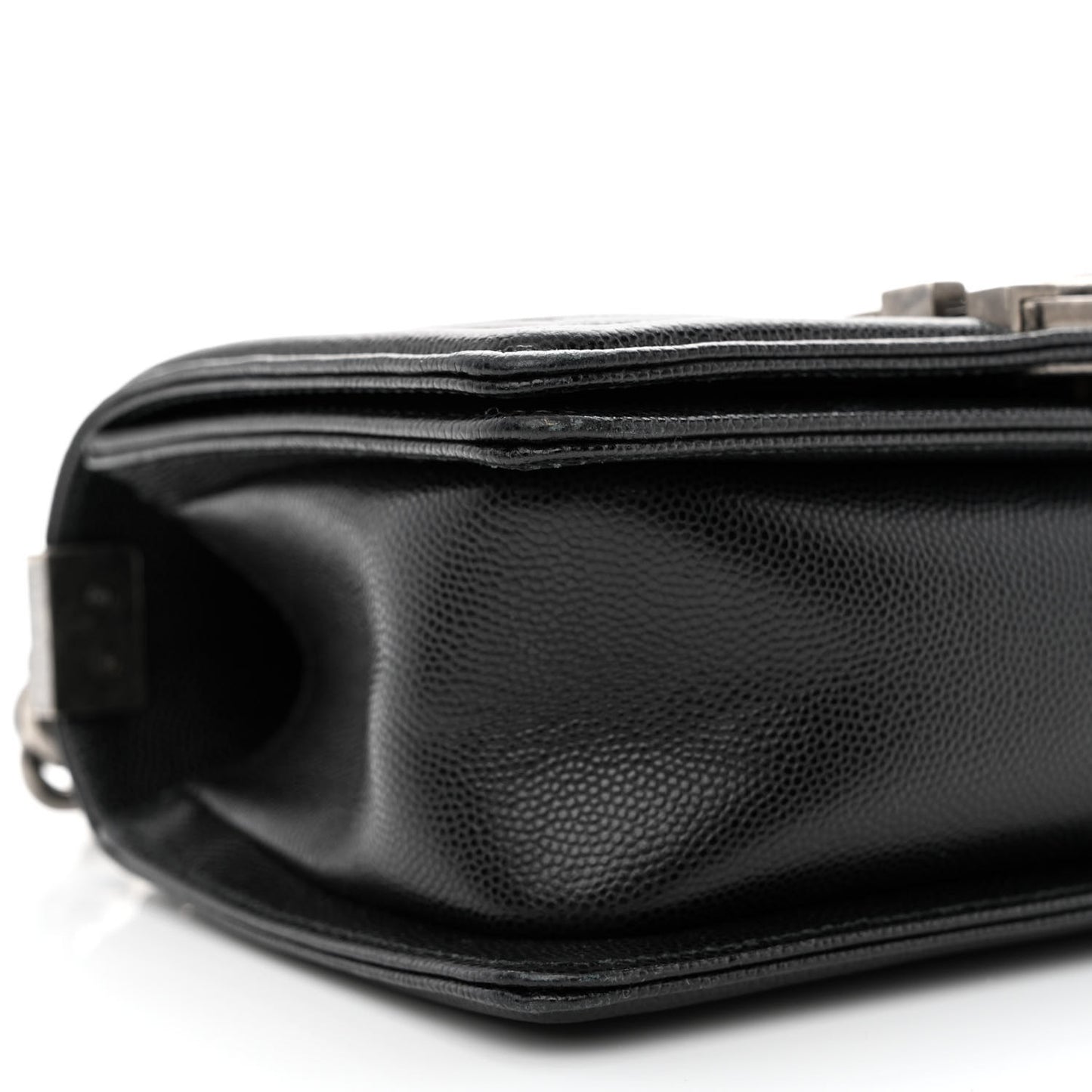 Caviar Quilted Small Boy Flap Black