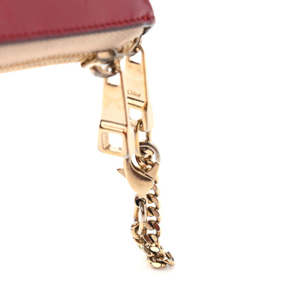 Chloe Smooth Calfskin Baylee Long Zip Around Wallet Red Beige 14 of 23