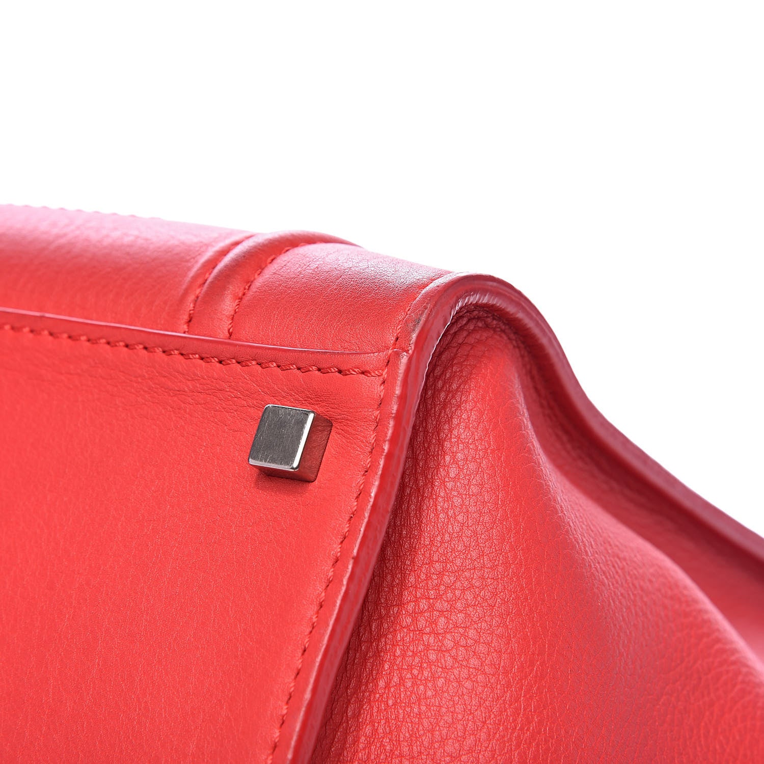 Celine Supple Calfskin Medium Phantom Luggage Vermillion 13 of 18
