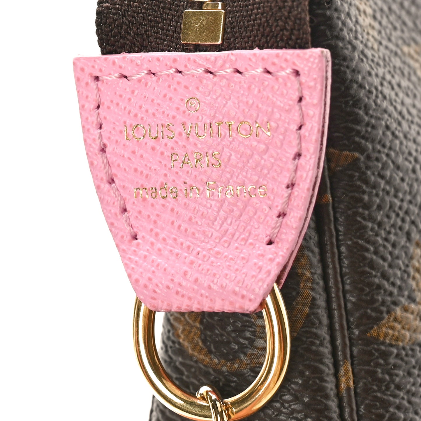 Monogram 2022 Christmas Animation Paris Mini Pochette Accessories Pink