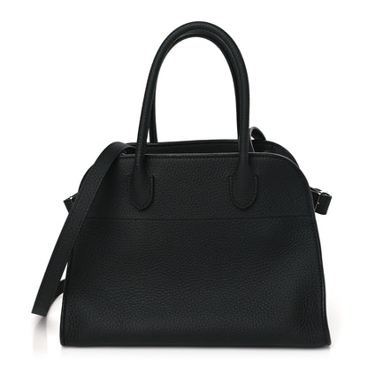 The Row Grained Calfskin Soft Margaux 10 Bag Black 1 of 9