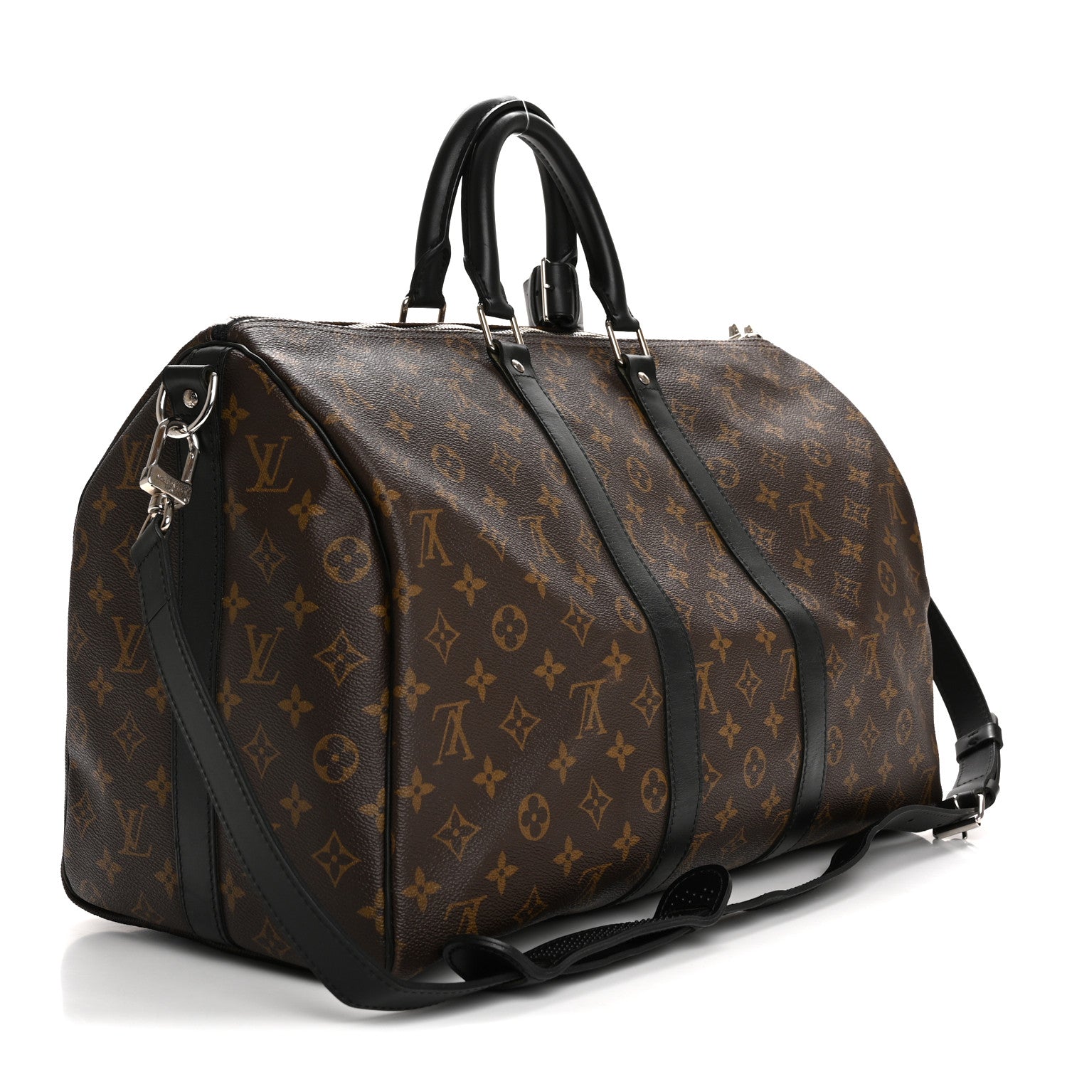 Louis Vuitton Monogram Macassar Keepall Bandouliere 45 2 of 12