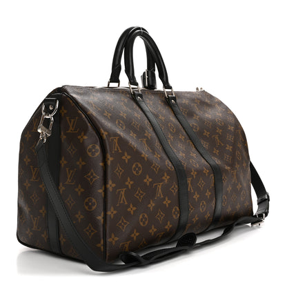 Louis Vuitton Monogram Macassar Keepall Bandouliere 45 2 of 12