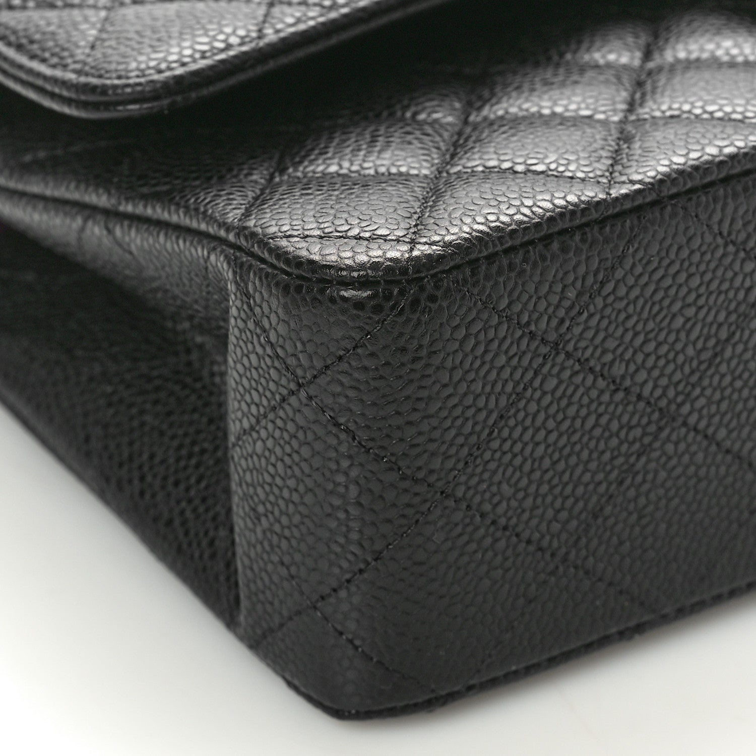 Chanel Caviar Quilted Medium Double Flap Black 9 of 10