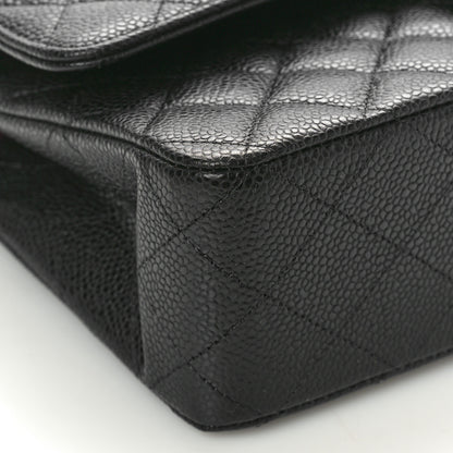 Chanel Caviar Quilted Medium Double Flap Black 9 of 10