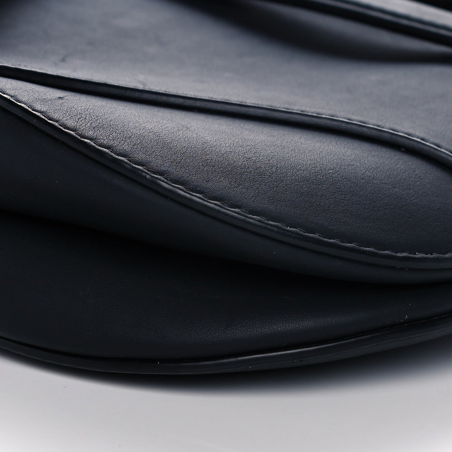 Ultra Matte Calfskin Saddle Bag Black