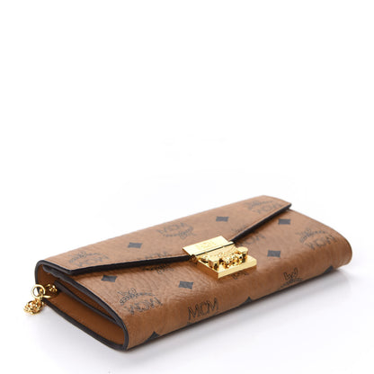 MCM Visetos Large Patricia Wallet On Chain Cognac 4 of 10