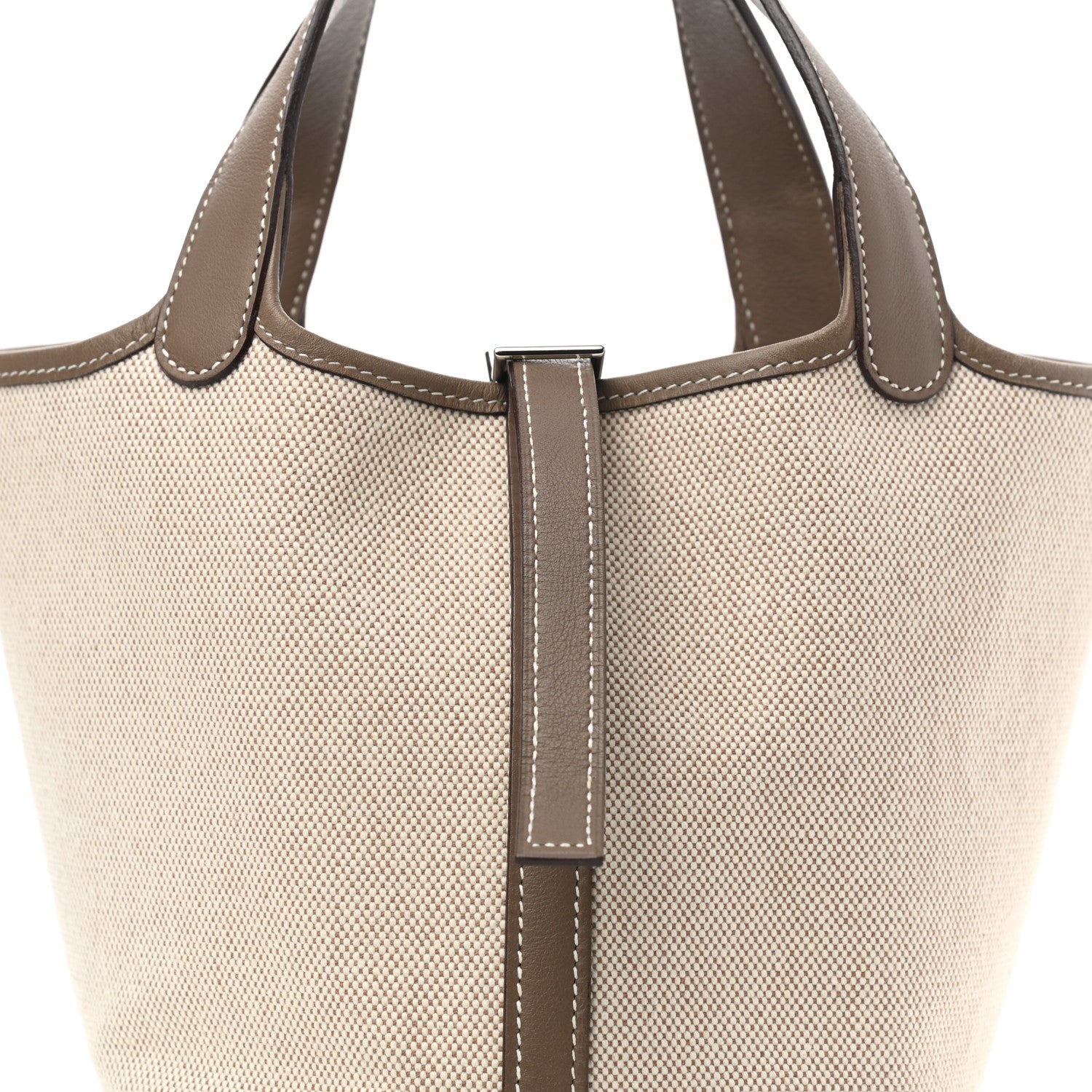 Hermes Toile Swift Picotin 18 PM Etoupe 7 of 9
